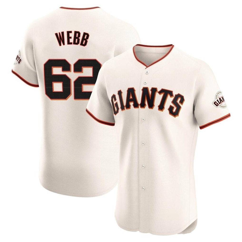Davalo SF.Giants #62 Logan Webb Player Cream Home Limited Elite Stitched Jerseys