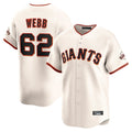 Davalo SF.Giants #62 Logan Webb Player Cream Home Limited Stitched Jerseys