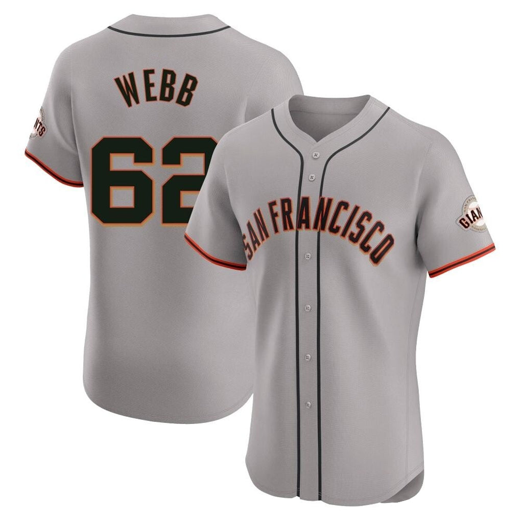 Davalo SF.Giants #62 Logan Webb Player Gray Home Limited Elite Stitched Jerseys