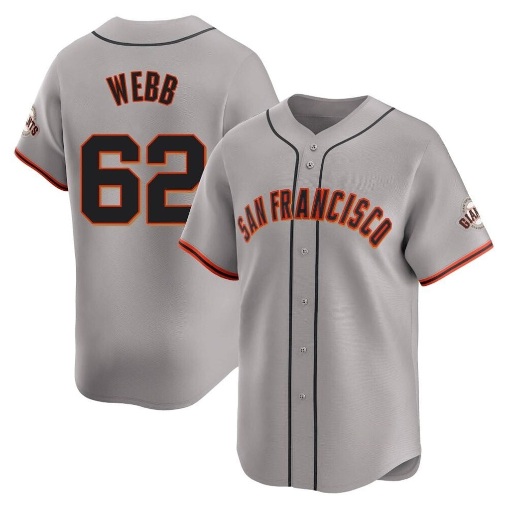 Davalo SF.Giants #62 Logan Webb Player Gray Home Limited Stitched Jerseys