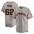 Davalo SF.Giants #62 Logan Webb Player Gray Home Limited Stitched Jerseys