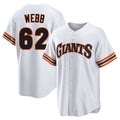 Davalo SF.Giants #62 Logan Webb Player White Home Game Stitched Jerseys