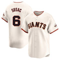 Davalo SF.Giants #6 Daniel Susac Player Cream Home Limited Stitched Jerseys