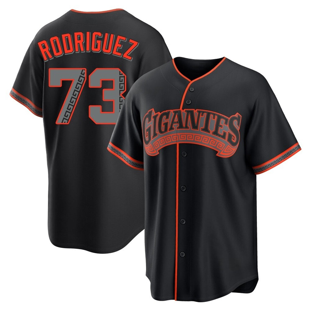 Davalo SF.Giants #73 Randy Rodriguez Player Black Alternate Limited Stitched Jerseys