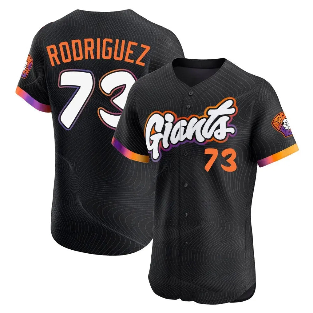 Davalo SF.Giants #73 Randy Rodriguez Player Black City Connect Home Limited Elite Stitched Jerseys