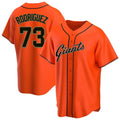 Davalo SF.Giants #73 Randy Rodriguez Player Orange Home Game Stitched Jerseys