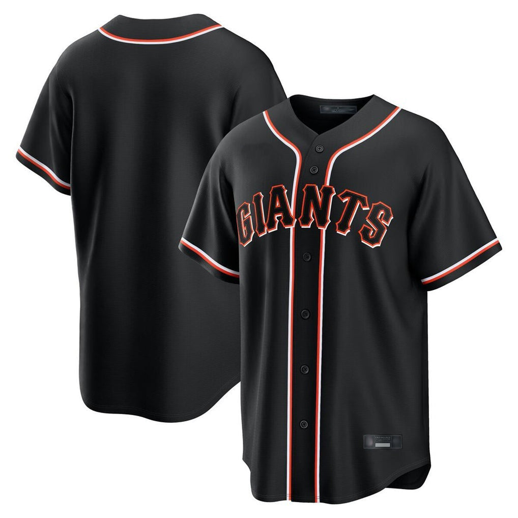 Davalo SF.Giants Blank Player Black Fashion Home Game Stitched Jerseys