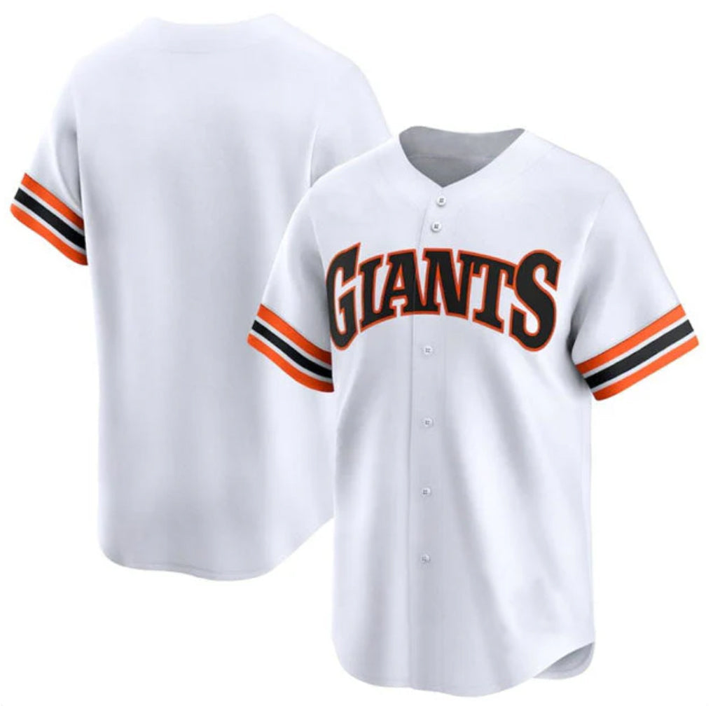 Davalo SF.Giants Blank Player White Home Game Stitched Jerseys