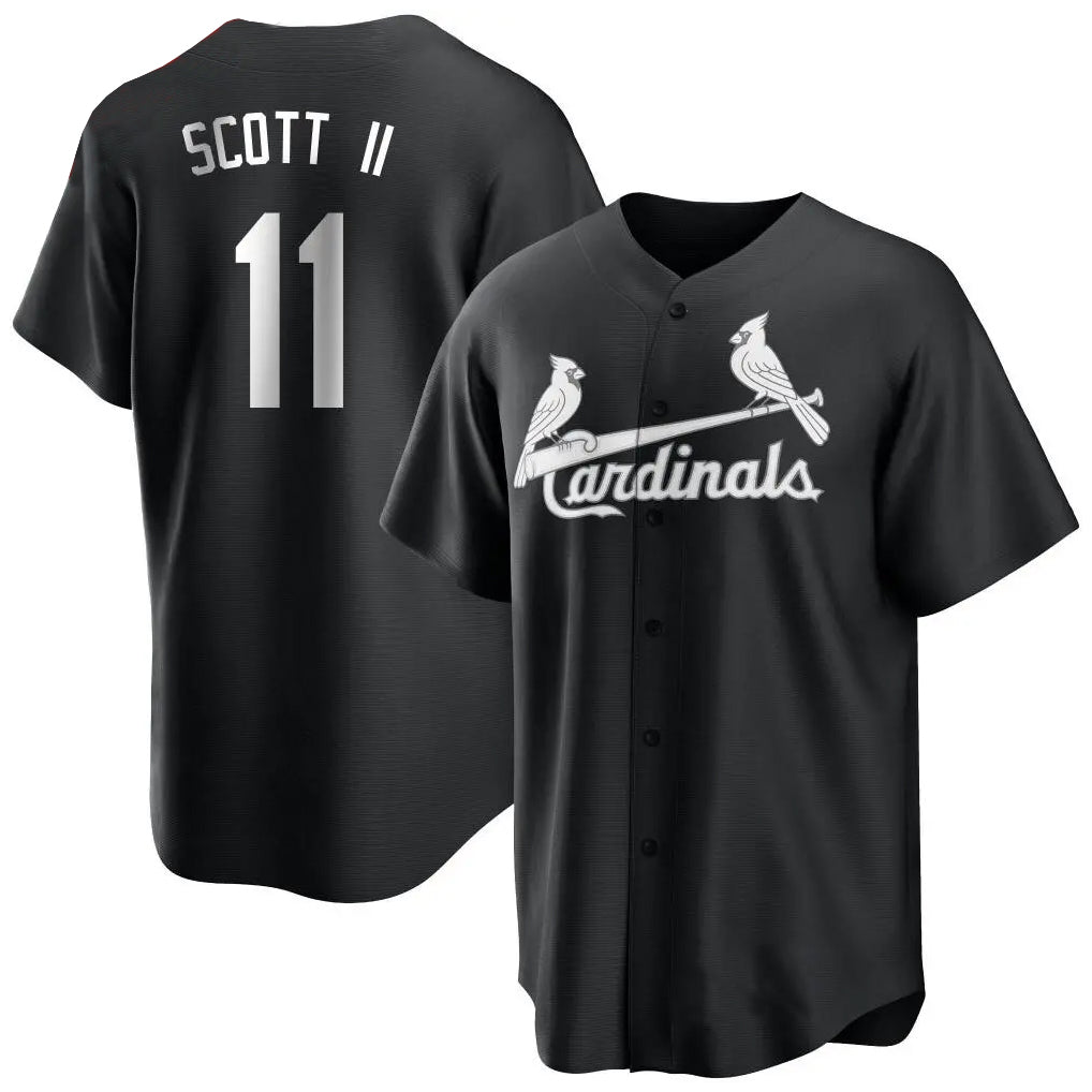 Davalo St. Louis Cardinals #11 Victor Scott II Player Black City Connect Home Limited Stitched Jerseys