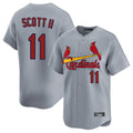 Davalo St. Louis Cardinals #11 Victor Scott II Player Gray Home Limited Stitched Jerseys