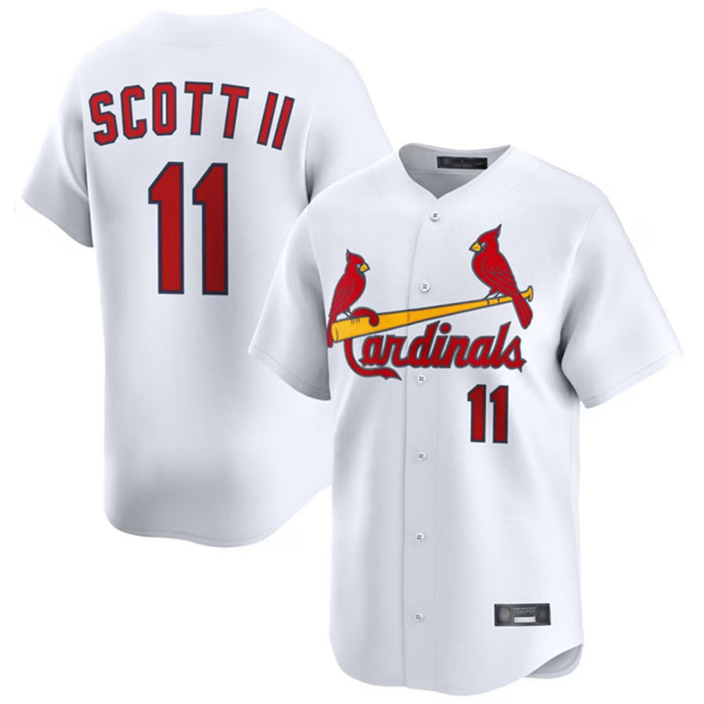 Davalo St. Louis Cardinals #11 Victor Scott II Player White Home Limited Stitched Jerseys