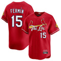 Davalo St. Louis Cardinals #15 Jose Fermin Player Red City Connect Limited Stitched Jerseys