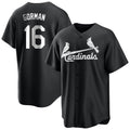 Davalo St. Louis Cardinals #16 Nolan Gorman Player Black City Connect Home Limited Stitched Jerseys