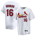 Davalo St. Louis Cardinals #16 Nolan Gorman Player White Home Game Stitched Jerseys