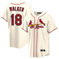 Davalo St. Louis Cardinals #18 Jordan Walker Player Cream Home Game Stitched Jerseys
