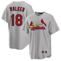 Davalo St. Louis Cardinals #18 Jordan Walker Player Gray Home Game Stitched Jerseys
