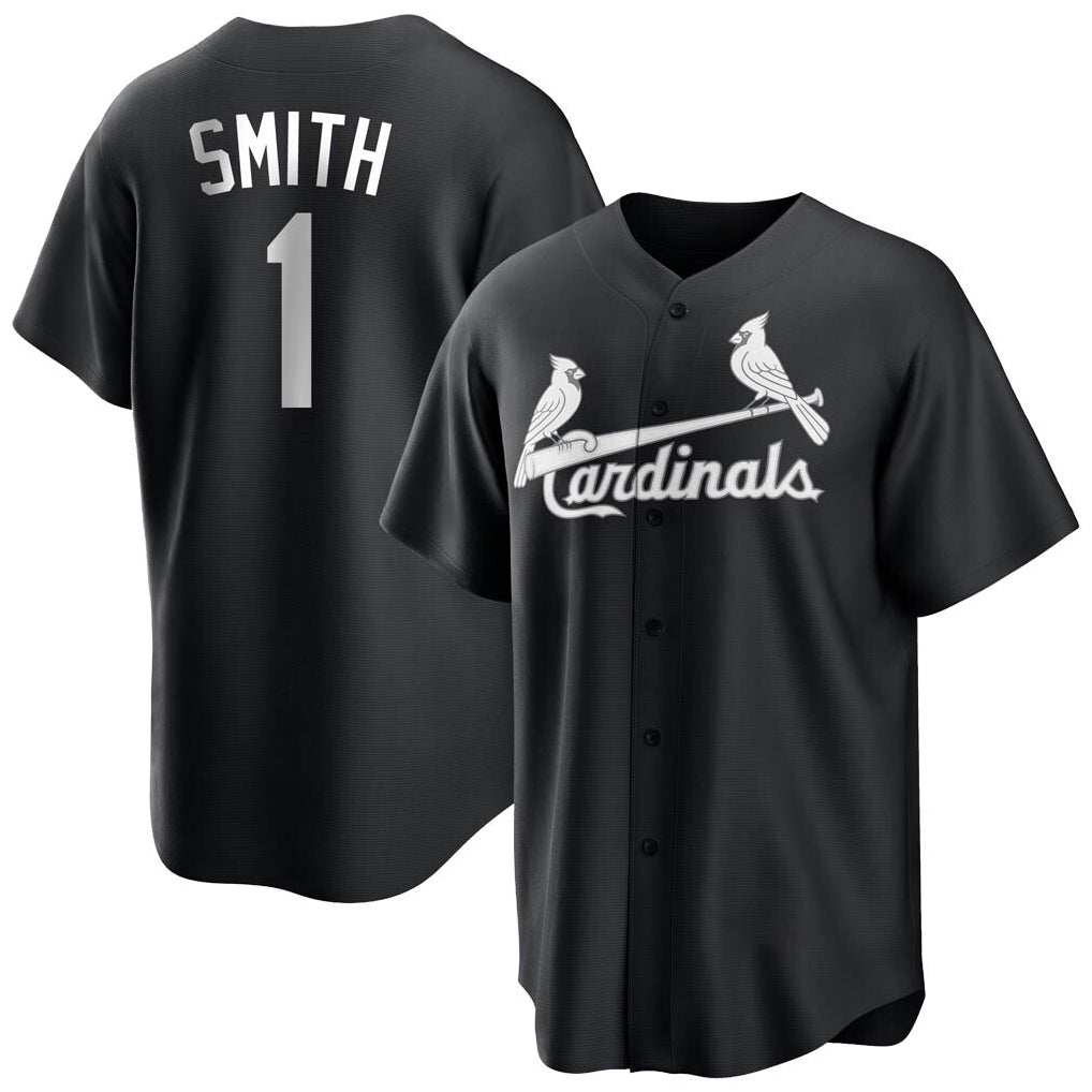Davalo St. Louis Cardinals #1 Ozzie Smith Player Black City Connect Home Limited Stitched Jerseys