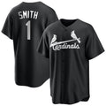 Davalo St. Louis Cardinals #1 Ozzie Smith Player Black City Connect Home Limited Stitched Jerseys