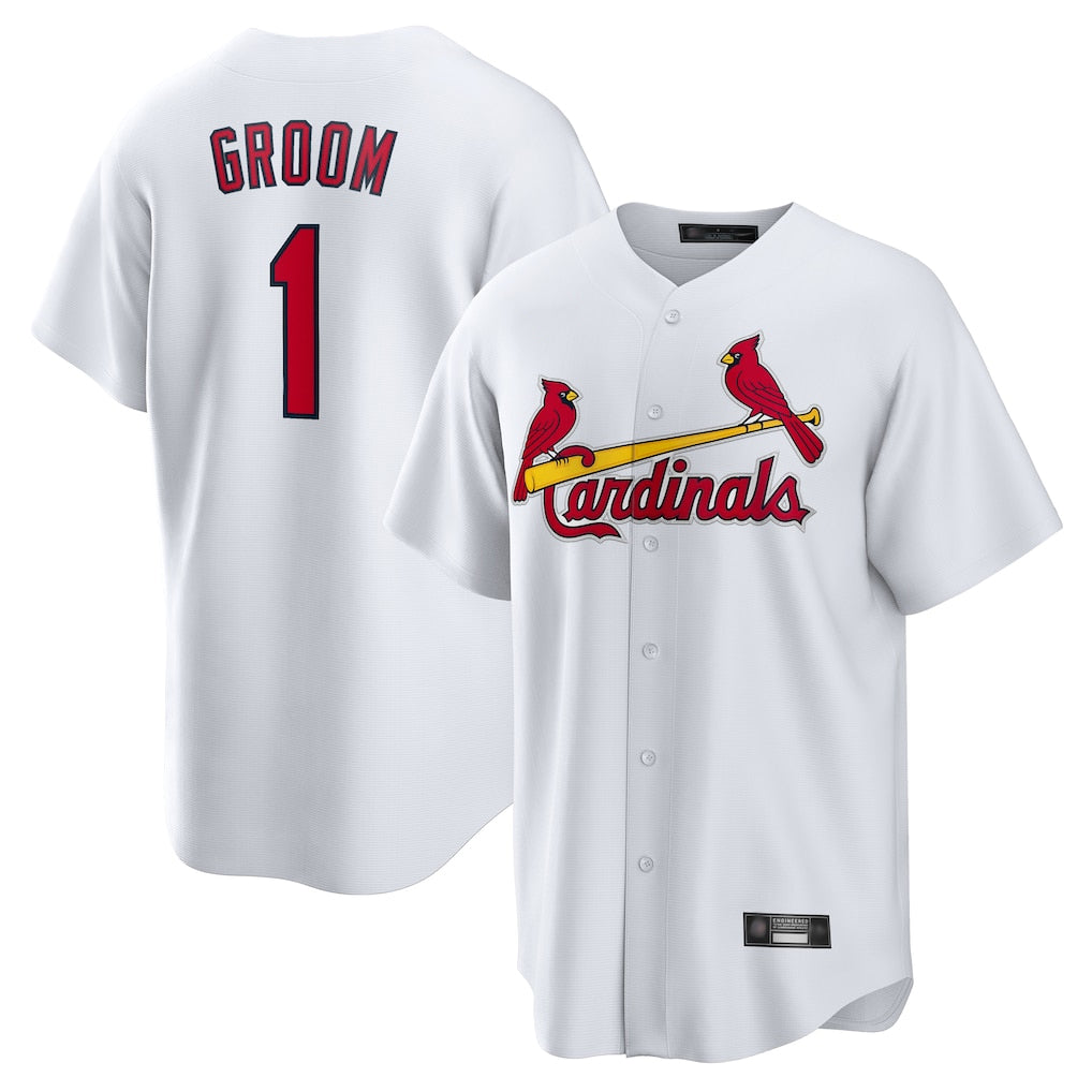 Davalo St. Louis Cardinals #1 Ozzie Smith Player White Home Game Stitched Jerseys