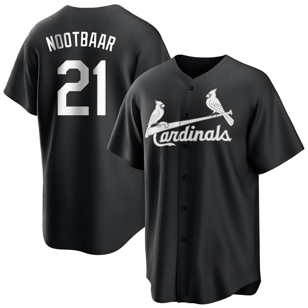 Davalo St. Louis Cardinals #21 Lars Nootbaar Player Black City Connect Home Limited Stitched Jerseys