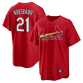 Davalo St. Louis Cardinals #21 Lars Nootbaar Player Red Home Game Stitched Jerseys