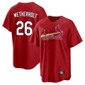 Davalo St. Louis Cardinals #26 JJ Wetherholt Player Red Home Game Stitched Jerseys