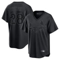 Davalo St. Louis Cardinals #28 Nolan Arenado Player Black City Connect T-shirt Stitched Jerseys