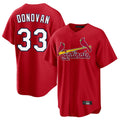 Davalo St. Louis Cardinals #33 Brendan Donovan Player Red Home Game Stitched Jerseys