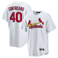 Davalo St. Louis Cardinals #40 Willson Contreras Player White Home Game Stitched Jerseys