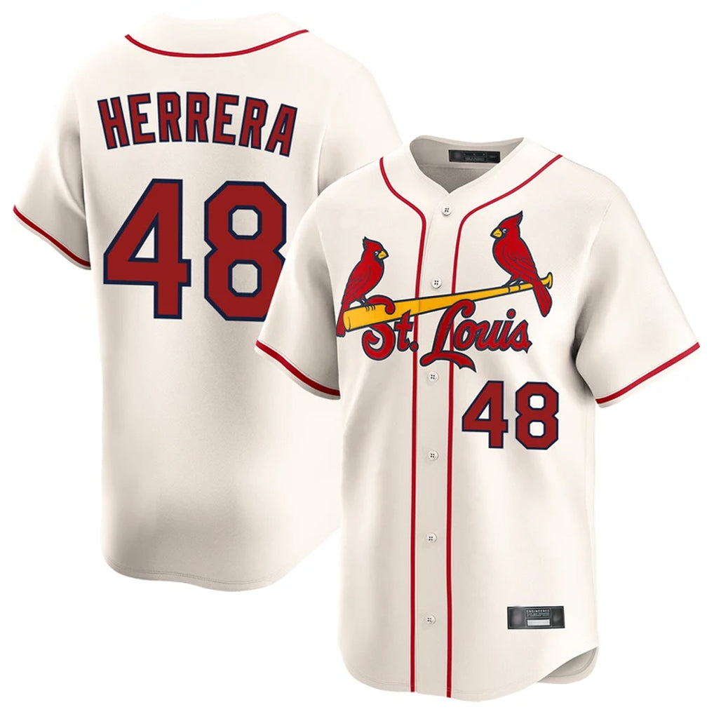 Davalo St. Louis Cardinals #48 Ivan Herrera Player Cream Home Limited Stitched Jerseys
