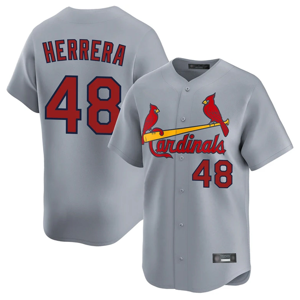 Davalo St. Louis Cardinals #48 Ivan Herrera Player Gray Home Limited Stitched Jerseys