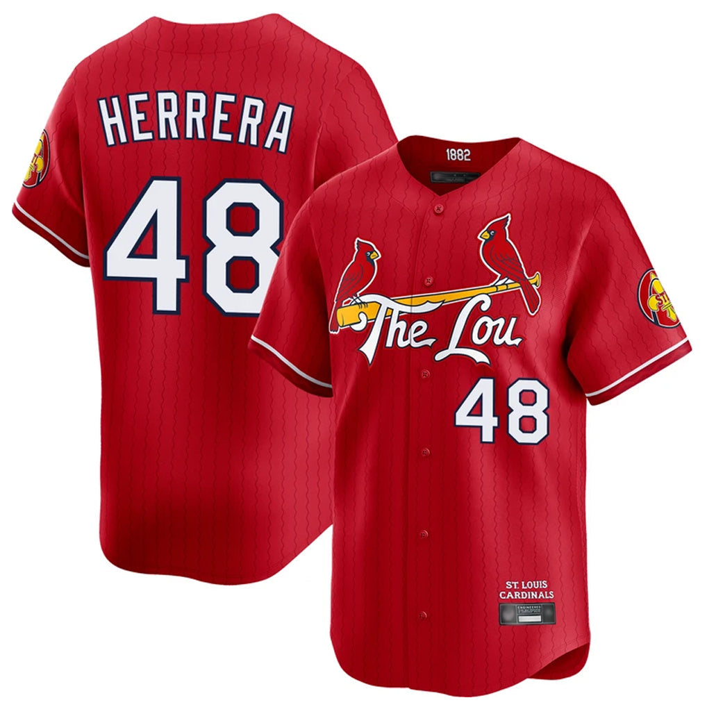 Davalo St. Louis Cardinals #48 Ivan Herrera Player Red City Connect Limited Stitched Jerseys