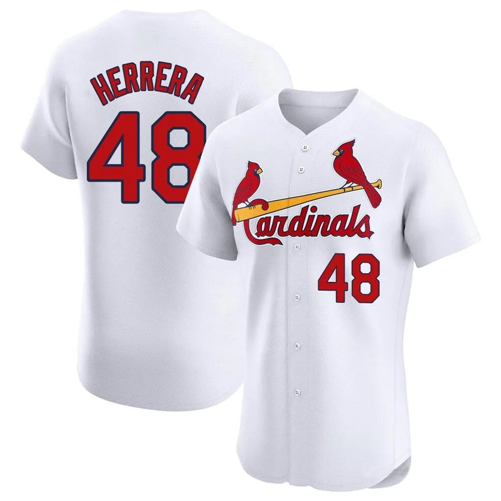 Davalo St. Louis Cardinals #48 Ivan Herrera Player White Home Limited Elite Stitched Jerseys