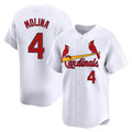 Davalo St. Louis Cardinals #4 Yadier Molina Player White Home Limited Stitched Jerseys