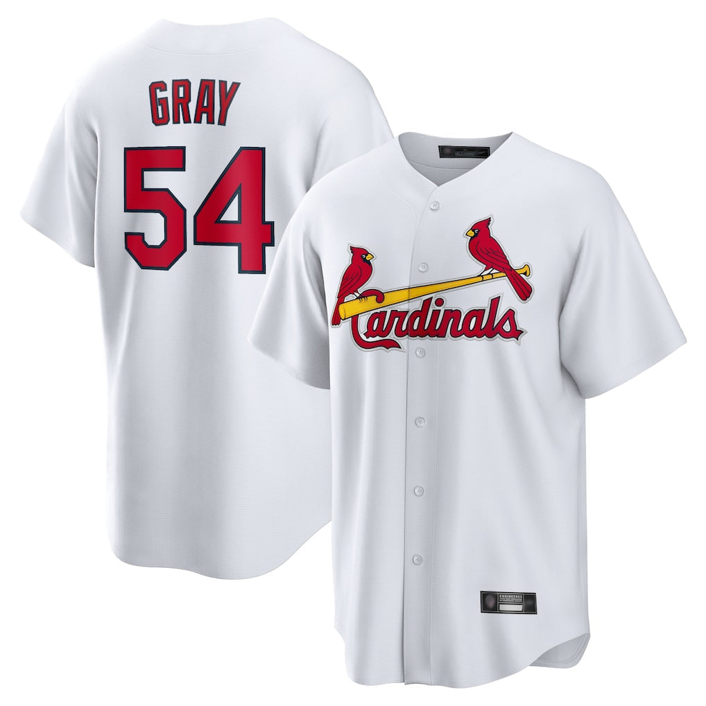 Davalo St. Louis Cardinals #54 Sonny Gray Player White Home Game Stitched Jerseys