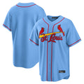Davalo St. Louis Cardinals Blank Player Light Blue Home Limited Game Stitched Jerseys