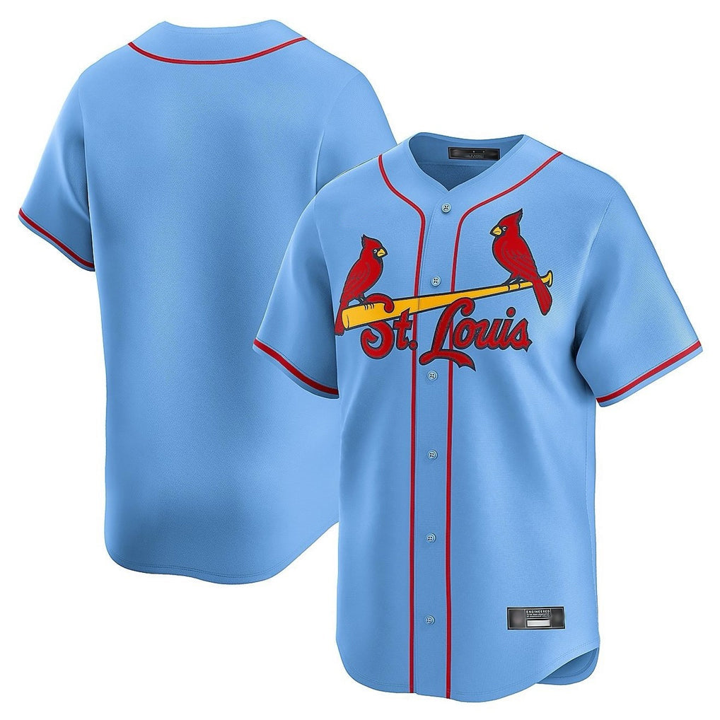 Davalo St. Louis Cardinals Blank Player Light Blue Home Limited Stitched Jerseys
