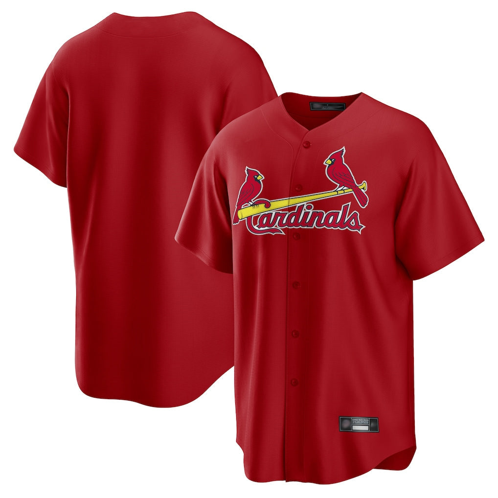 Davalo St. Louis Cardinals Blank Player Red Home Game Stitched Jerseys