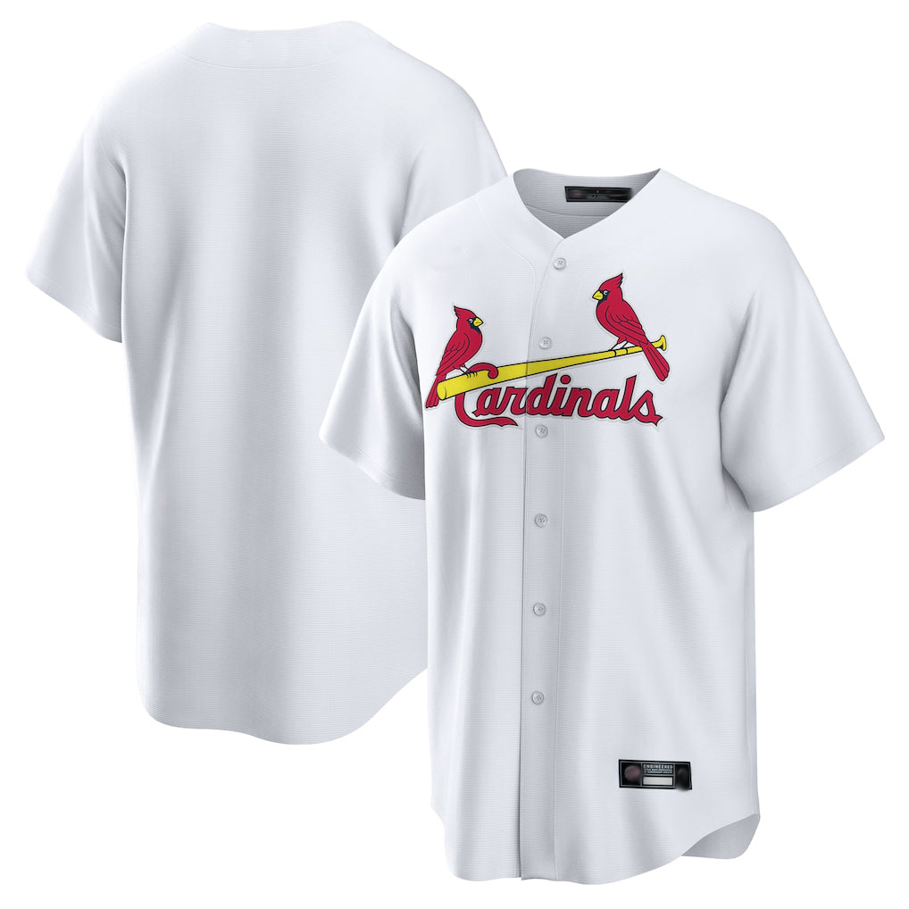 Davalo St. Louis Cardinals Blank Player White Home Game Stitched Jerseys
