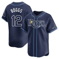 Davalo TB.Rays #12 Wade Boggs Player Navy Home Limited Stitched Jerseys