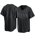 Davalo TB.Rays #13 Junior Caminero Player Black Home Game Stitched Jerseys