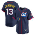 Davalo TB.Rays #13 Junior Caminero Player Navy All-star Limited Stitched Jersey