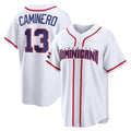 Davalo TB.Rays #13 Junior Caminero Player White 2026 World Classic Limited Stitched Jerseys