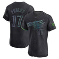 Davalo TB.Rays #17 Jake Fraley Player Black City Connect Home Limited Elite Stitched Jerseys