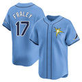 Davalo TB.Rays #17 Jake Fraley Player Light Blue Home Limited Stitched Jerseys