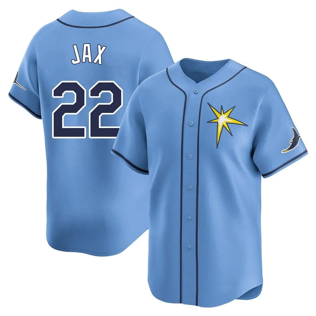 Davalo TB.Rays #22 Griffin Jax Player Light Blue Home Limited Stitched Jerseys
