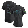 Davalo TB.Rays #2 Yandy Diaz Player Black City Connect Home Limited Elite Stitched Jerseys