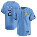 Davalo TB.Rays #2 Yandy Diaz Player Light Blue Home Limited Stitched Jerseys