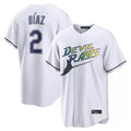 Davalo TB.Rays #2 Yandy Diaz Player White City Connect Home Stitched Jerseys