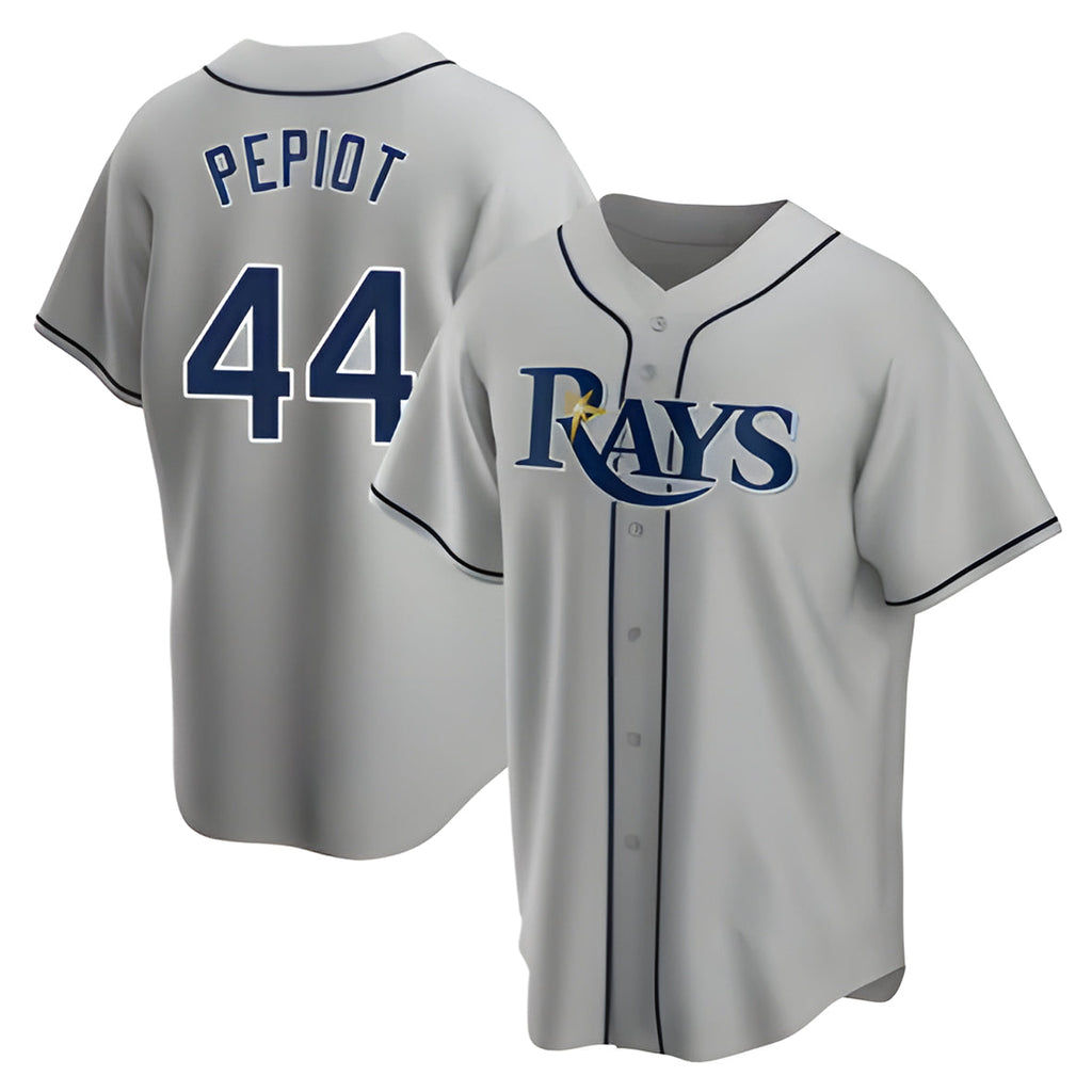 Davalo TB.Rays #44 Ryan Pepiot Player Gray Home Game Stitched Jerseys